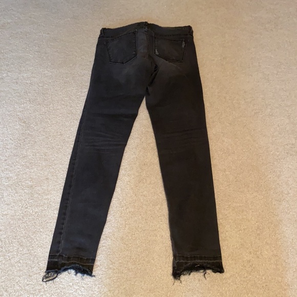 Flying Monkey shredded hem skinny jeans - Picture 2 of 2